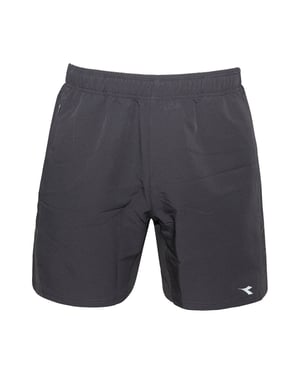 Logotipo de la diadora pantanos cortos negros para hombres