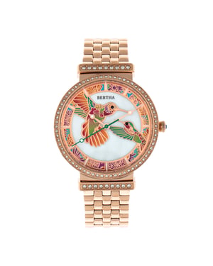 Reloj de pulsera Bertha Emily de nácar