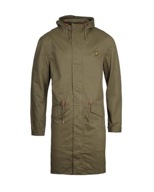Parka con cola de pez de Lyle & Scott, chaqueta verde