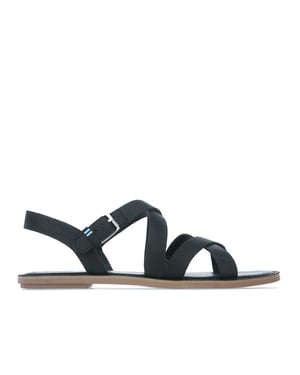 Toms sicilia sandalias negras para mujeres