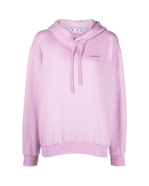 Off-White Diag Regular Fit sudadera con capucha violeta lila