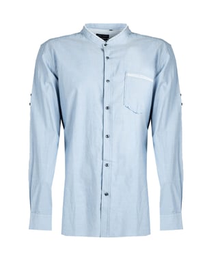 Antony Morato Camisa Slim del hombre azul
