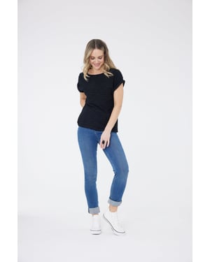 Camiseta Maya Textured - Negra