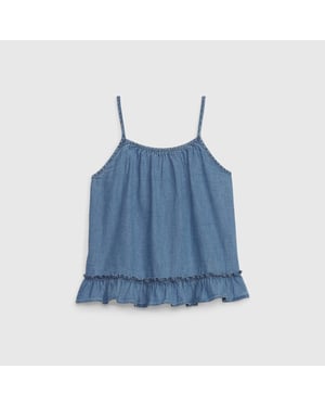 Blusa sin mangas denim 664737 niñas