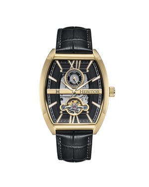 Reloj Automático Heritor Masterson Semi-Esqueleto con Correa de Cuero