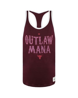 Under Armour X Project Rock Outlaw Mana Mens Borgoña Tiga de tanques Borgoña