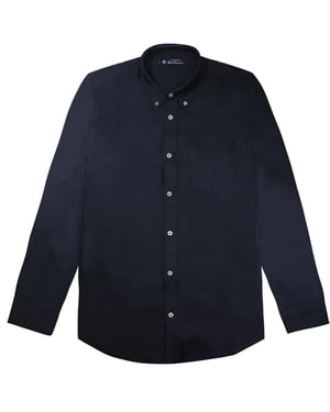 Ben Sherman Mens Navy Oxford Camisa