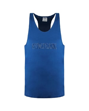 Gymshark Outline Logo Graphic Stringer para hombre Talamonía verde azulado