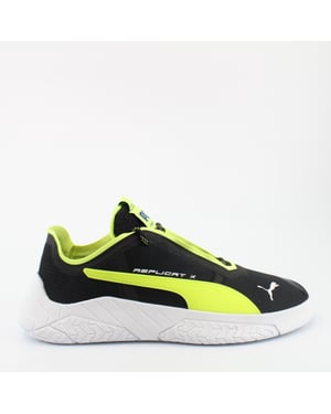 Puma Replicat-X Circuito negro sintético para hombres entrenadores de encaje 306460 04