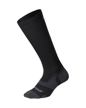 Calcetines 2XU Light Cushion Full Hombre Negro/Titanio