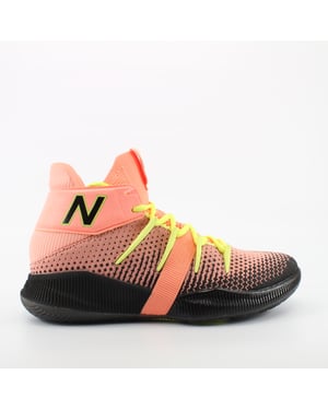 New Balance Omn1s Orange Textile Textil Lace Up Basketball Entrenadores de baloncesto BBOMNXA2