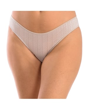 Braguita estilo bikini de micro tul con diseño de espiga para mujer, modelo 3095. Elegante, suave y con ajuste perfecto.