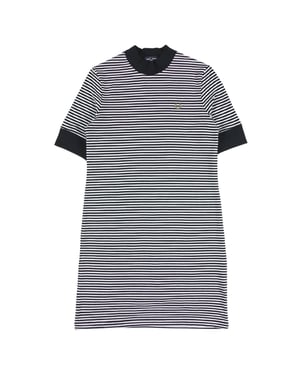 Vestido blanco nieve a rayas azul marino de Fred Perry