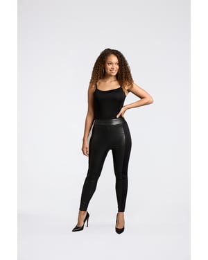 Mallas Alexis PU con panel lateral - Negro