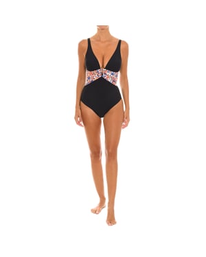 Bañador escote en pico EB0321B mujer