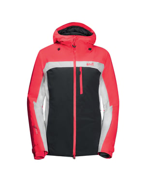 Jack Wolfskin Texapore aislada chaqueta de nieve rosa/negra