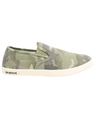 Seavees Baja Saltwash Zapatillas Verdes para Mujer