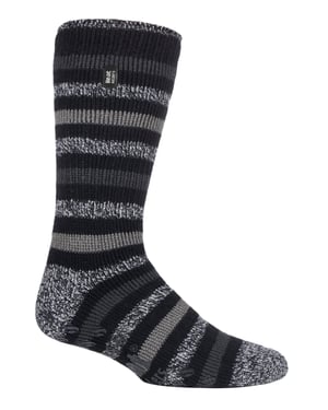 Calcetines Calefactores para Hombre con Rayas Torcidas y Forro Polar