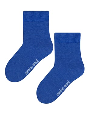 Steven - Calcetines de invierno de lana merina para bebé - Azul