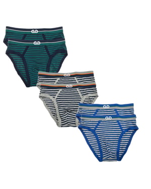 Pack-6 Slips tejido transpirable con frontal anatómico LP1002 niño