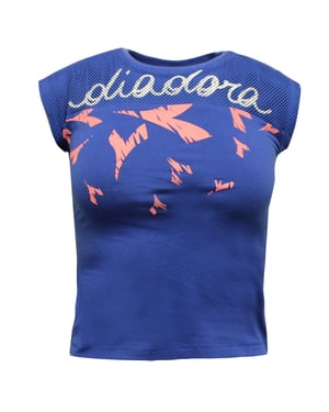 Camiseta gráfica de diadora camiseta azul