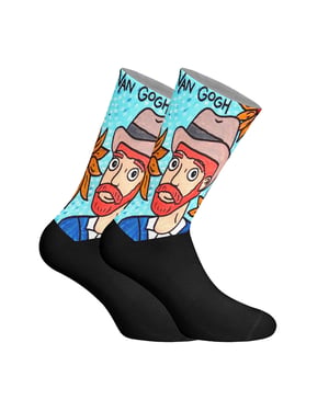 Calcetines de caña larga estampados elásticos unisex