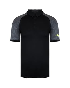 Polo Mizuno Impreso Hombre Negro