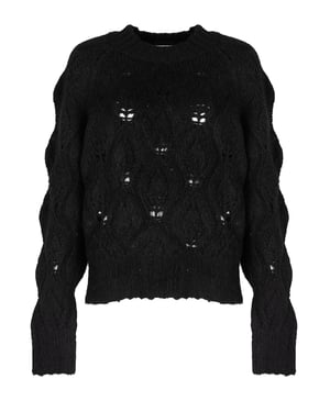 Silvian Heach Suéter Oversize de mujer negro