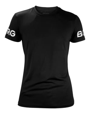 Björn Borg - Camiseta de manga corta de alto rendimiento para hombre - Negra