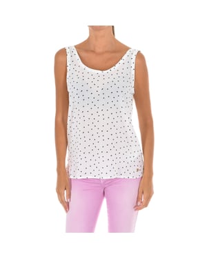 Blusa sin mangas con escote en V para mujer C5022