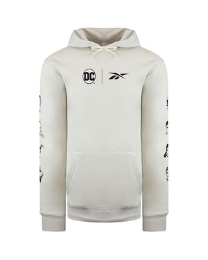 Reebok x DC Logo Mens Off White Hoodie