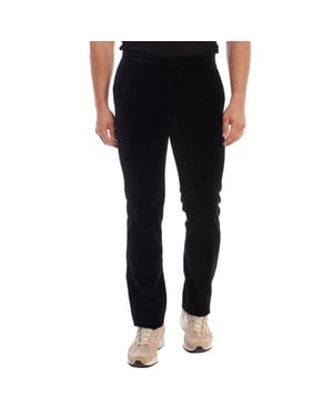 Pantalón de vestir en terciopelo 01P630 hombre