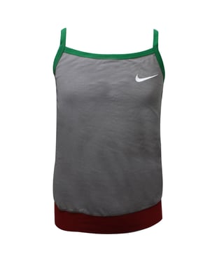 Nike Girls Tank Top informal Bloque de color Vest de marca Gray 412413 009