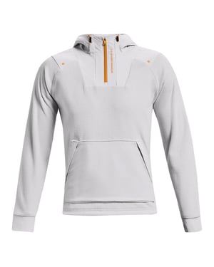 Sudadera con capucha Under Armour Rush gris claro para hombre