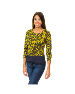 Bolero Efecto Cazadora de manga 3/4 y cuello redondo 10DGA0175 mujer