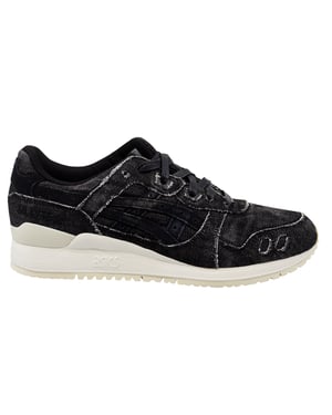 ASICS GEL-LYTE III entrenadores de mezclilla negros para hombres