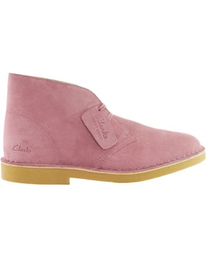 Botas Clarks Originals Desert Rosa para Mujer