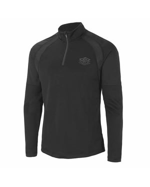 Umbro logo gráfico manga larga negra 1/4 zip up mascf ptf top 65846g kmk