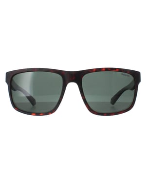 Polaroid Rectángulo Hombre Marrón Mate Havana Verde Polarizado PLD 2157/S