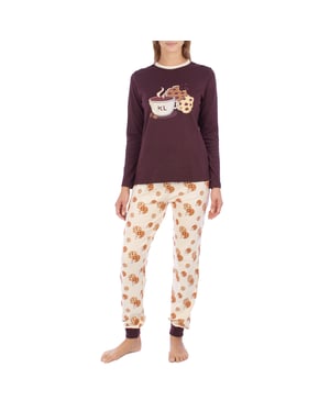 Pijama de invierno manga larga KLP1 mujer