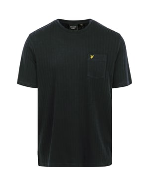 Camiseta con logo de bolsillo texturizado en bronce de Lyle Scott