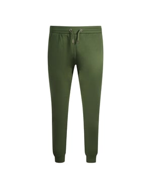 Pantalones de chándal con estampado logo Cavalli Class en oliva