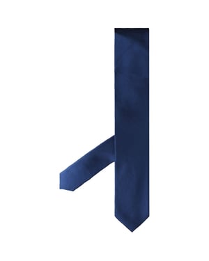 Corbatas Hackett London Satin Twill Solid Mens Blue
