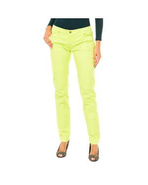 Pantalones largos de tejido elástico 3Y5J06-5NXYZ mujer