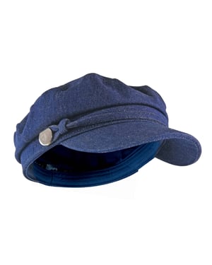 Señoras de algodón con visera de mezclilla o de pana Baker Boy Sombrero Fiddler Cap