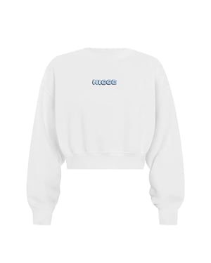 Nicce Anta Womens White Croped Sweater