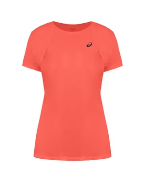 Camiseta de naranja para mujer del logo asics
