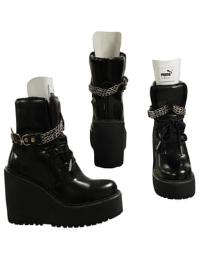 Puma x Fenty Black Grunge Boots - Mujeres
