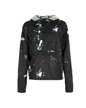 Les Hommes Chaqueta K Way del hombre negro, Blanco