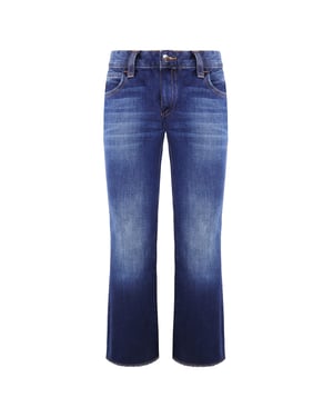 Emporio Armani J34 Jeans de mujer con pierna ancha de patas regulares